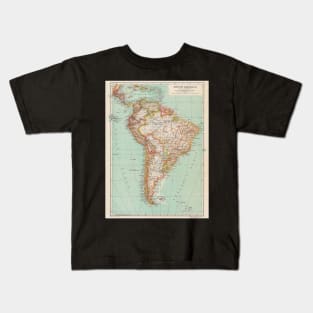 South America Antique Maps Kids T-Shirt